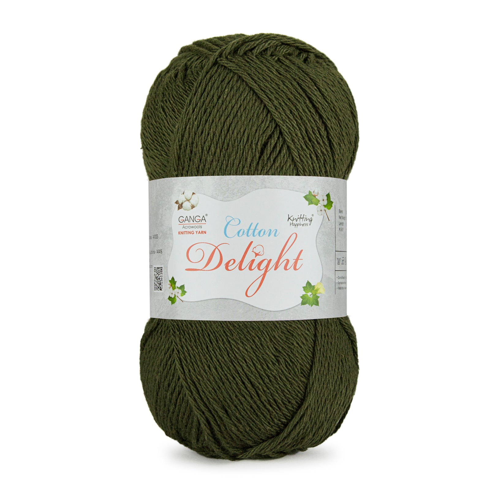 Cotton Delight Knitting Yarn - COD008 - Dark Olive