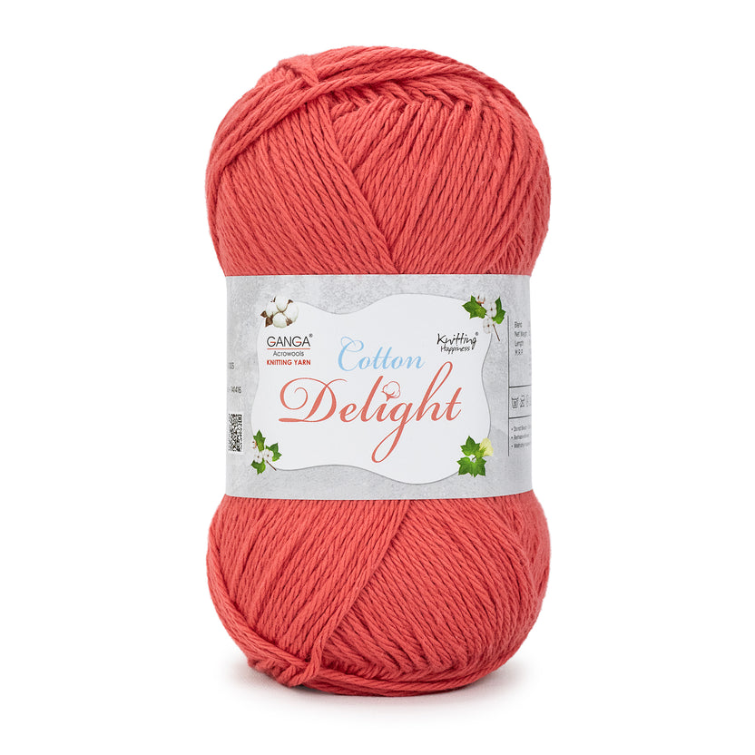 Cotton Delight Knitting Yarn - COD014 - Wild Watermelon