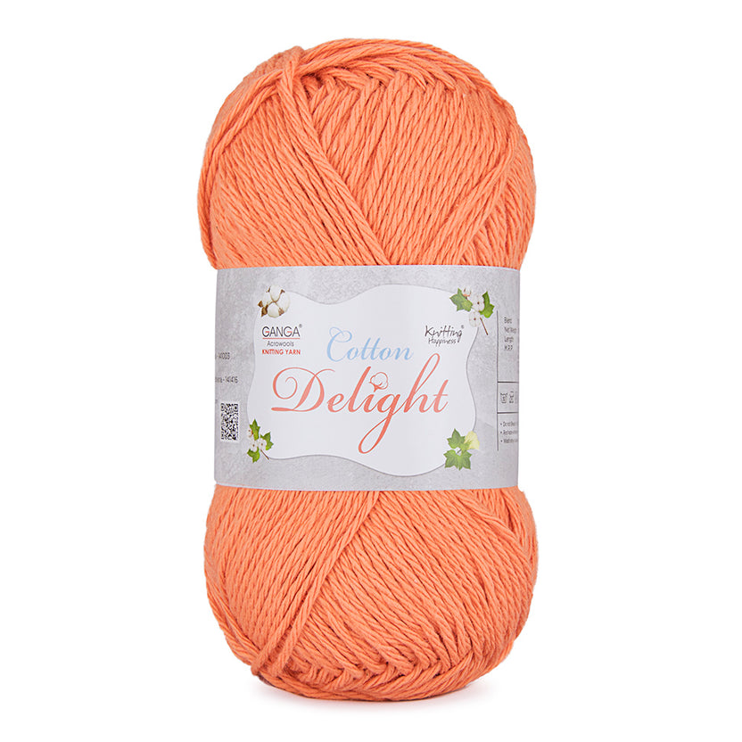 Cotton Delight Knitting Yarn - COD025 - Light Cinnabar