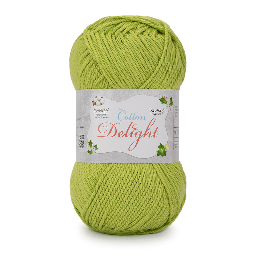Cotton Delight Knitting Yarn - COD031 - Celery