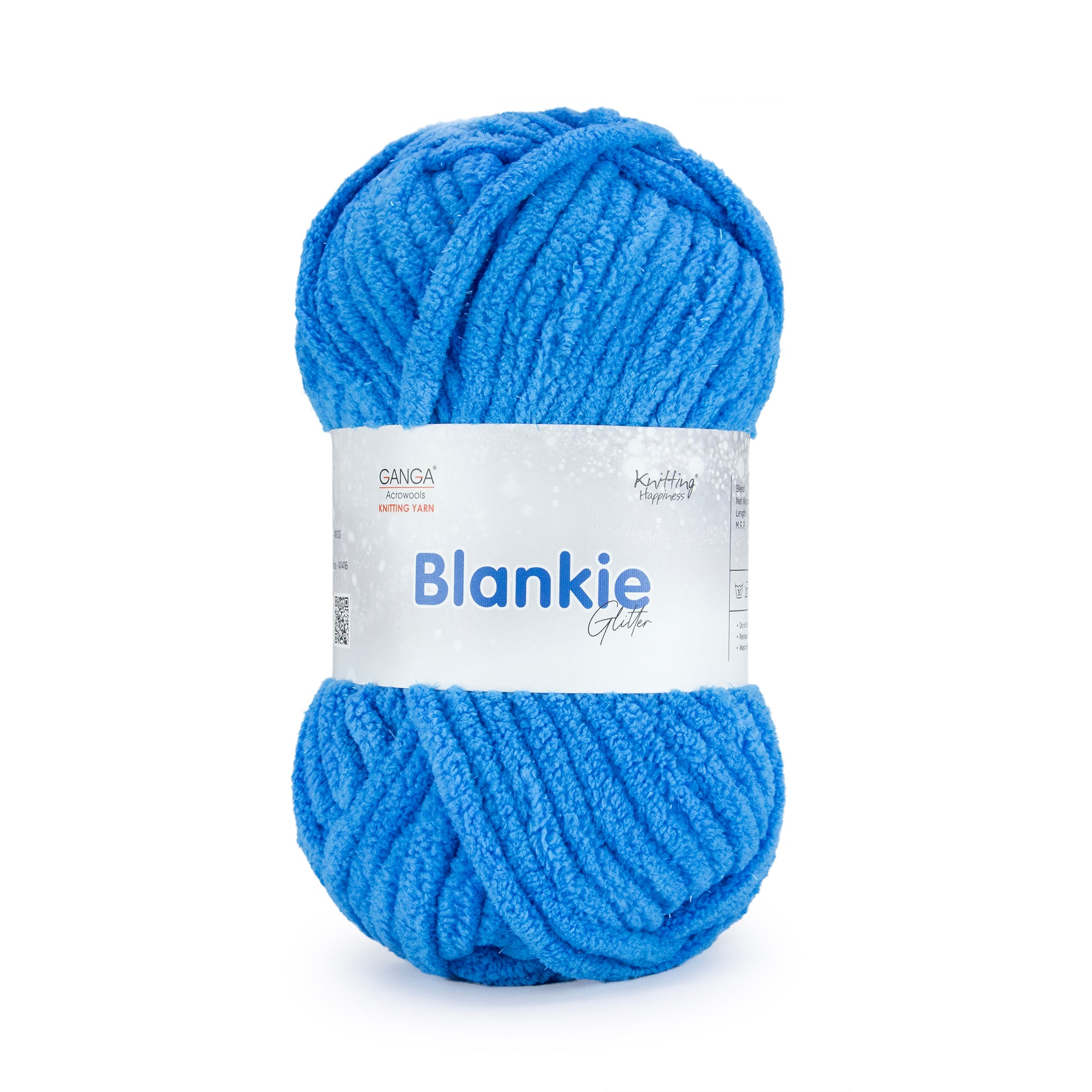Blankie Glitter Knitting Yarn - BG0004	French Blue