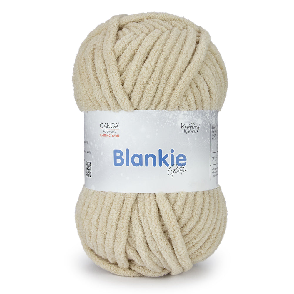 Blankie Glitter Knitting Yarn - BG0014-Soft Amber