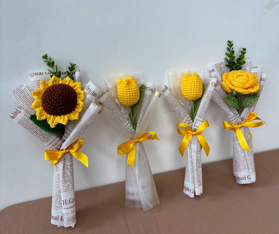 Crochet Flower Bouquet