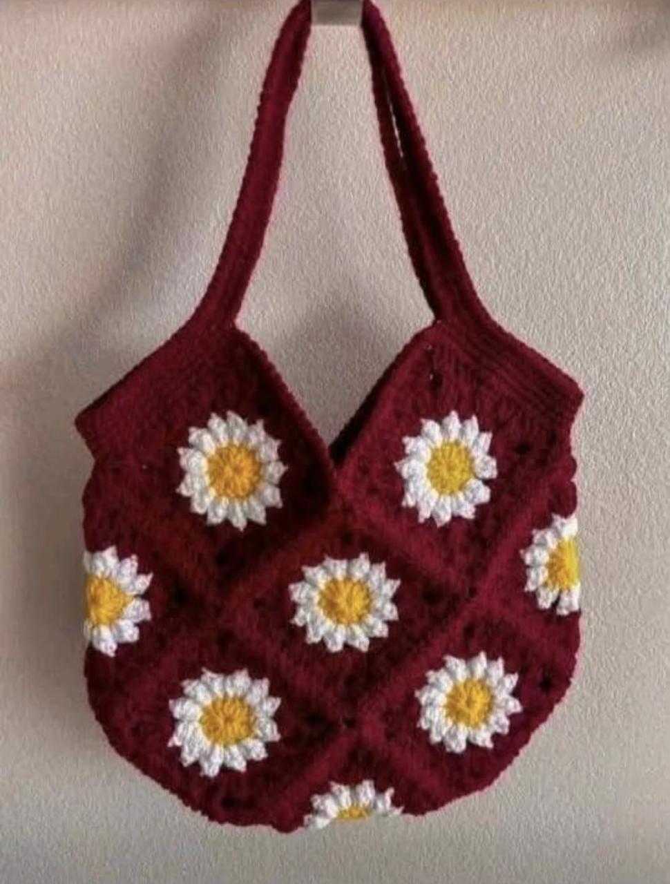 Daisy Granny Square Bag
