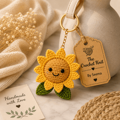 Sunflower keychain