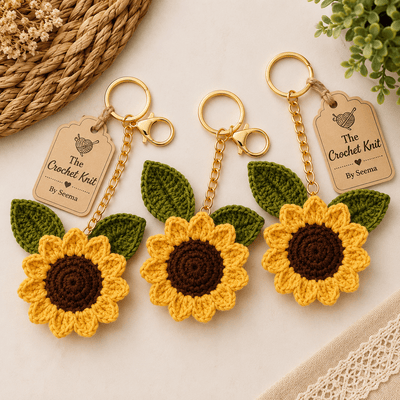 Sunflower Keychain 